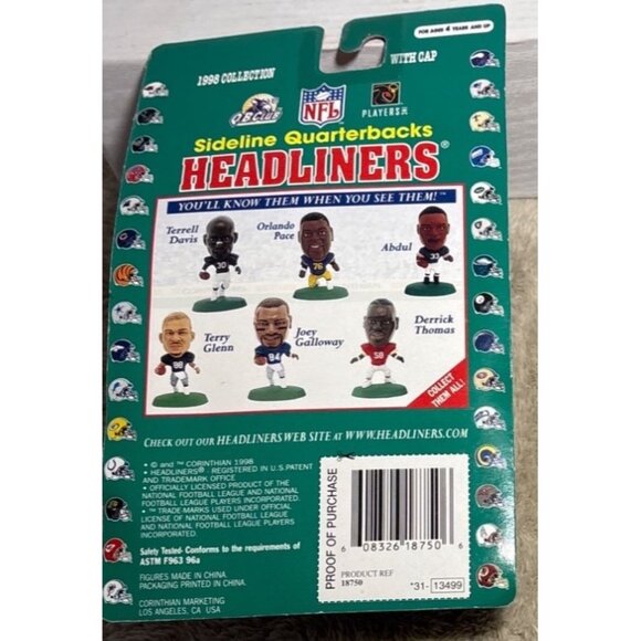 1998 Trent Dilfer Limited Edition NFL Headliners Sideline Quarterbacks With Cap - Picture 5 of 9